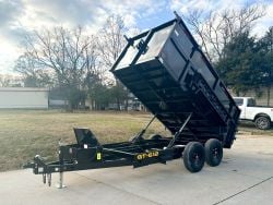 6x12 Hydraulic Dump Trailer with 4ft Sides (2) 5,200lb Axles
