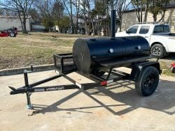 250 Gallon Pull Behind BBQ Charcoal Grill 3,500lb Axle