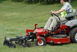 Mower not included. Aerator only.