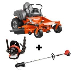 Husqvarna MZ61 24HP Kawasaki Zero Turn Mower Handhelds Package