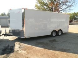 Enclosed Trailer 8.5'x18' White Side 