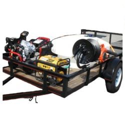 Simpson Pressure Washer 3400 PSI Utility Trailer Package Deal