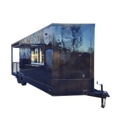 8.5' X 22' Concession Trailer Black BBQ Food Event Catering  