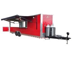 Concession Trailer 8.5' X 26' Red Kettle Corn Food Event Catering