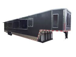 8.5' X 53' Charcoal Grey BBQ Food Event Catering Trailer 