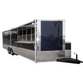 Concession Trailer 8.5'x24' Blue Catering Food Vending Event With Appliances