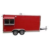 Concession Trailer 8.5'x16' Red - Food Vending Catering Event