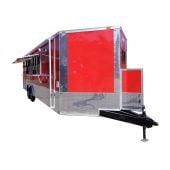 Concession Trailer 8.5'x24' Red - Vending Catering Event Food