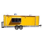 Concession Trailer 8.5' x 24' Yellow Enclosed Food BBQ Event Catering
