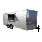 Concession Trailer 8.5' x 16' Silver Frost Vending Catering