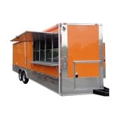 Concession Trailer 8.5'x24' Orange - Vending BBQ Catering Event
