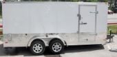 Enclosed Trailer 7'x16' - V-Nose Motorcycle Lawn Mower Storage