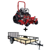 Ferris 5902075 60" ISX800 Zero Turn Mower Util Trailer Bundle