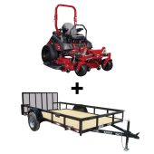 Ferris 5902073 ISX800 60" Zero Turn Mower Util Trailer Bundle