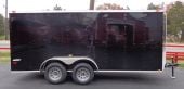 Enclosed Trailer 6'x16' Black - V-Nose Cargo Equipment Car ATV