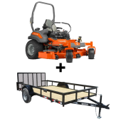 Husqvarna Z560X 31HP Kawasaki Zero Turn Mower Util Trailer Bundle