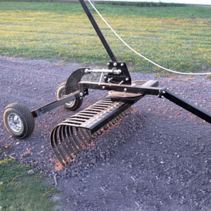 Rake for online zero turn mower