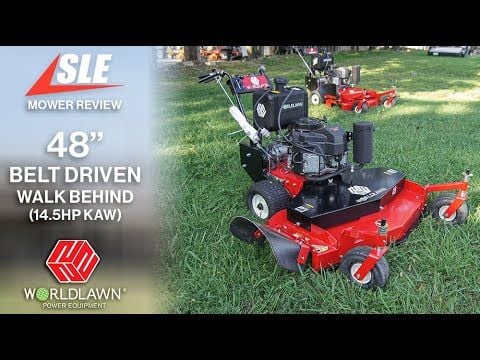 WorldLawn 48 Belt Driven Walk Behind Mower 14.5HP KAW