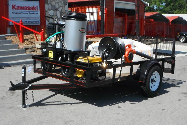 Simpson KB3030 Pressure Washer 3000 PSI Hot Water Utility Trailer Package