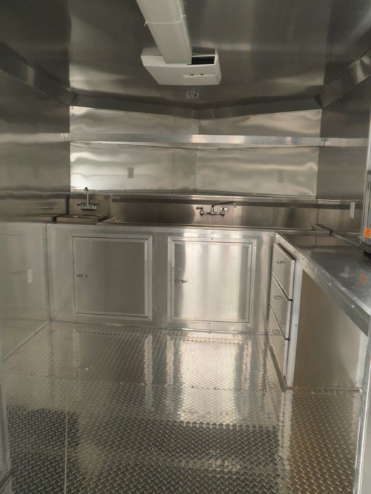 New 8.5 x 20 Concession smoker trailer with smoker deck  