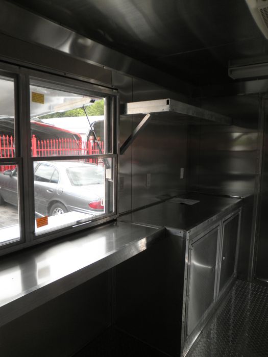   20 CONCESSION BBQ ENCLOSED SMOKER FOOD TRAILER WHITE IN COLOR  