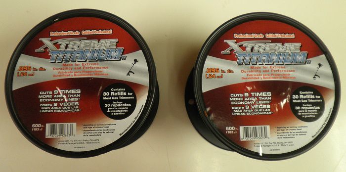 New commercial 3lb. spool of extreme titanium .095 in. dia. trimmer 