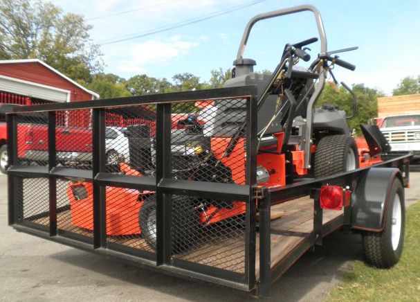   PACKAGE PZ6030 WG3616 BLOWERS TRIMMERS RACKS 12 FOOT TRAILER  