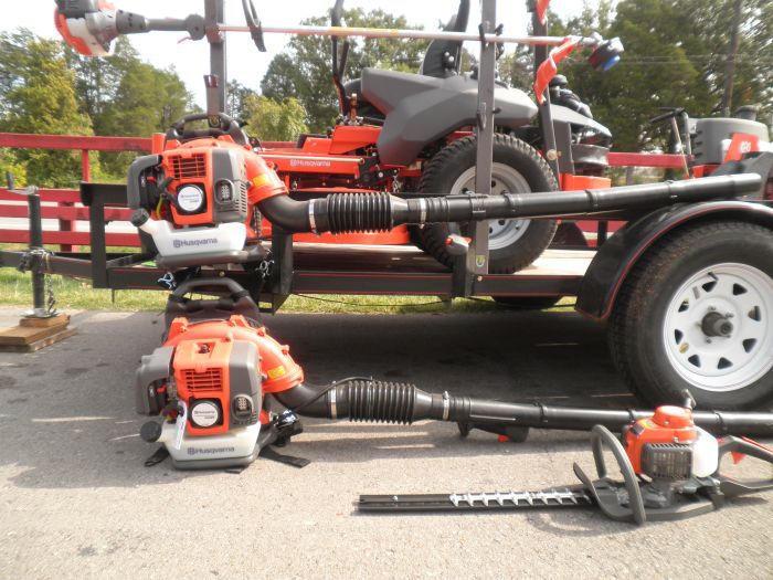 NEW HUSQVARNA FLEET PACKAGE PZ6030 WG3616 BLOWERS TRIMMERS RACKS 12 